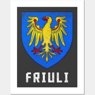 Friuli Venezia Giulia / Coat of Arms / Vintage Style Posters and Art